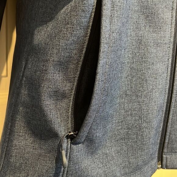 Kirkland Blue Water Repellent Soft Shell Zip Up Lined Jacket Size M - Picture 6 of 15